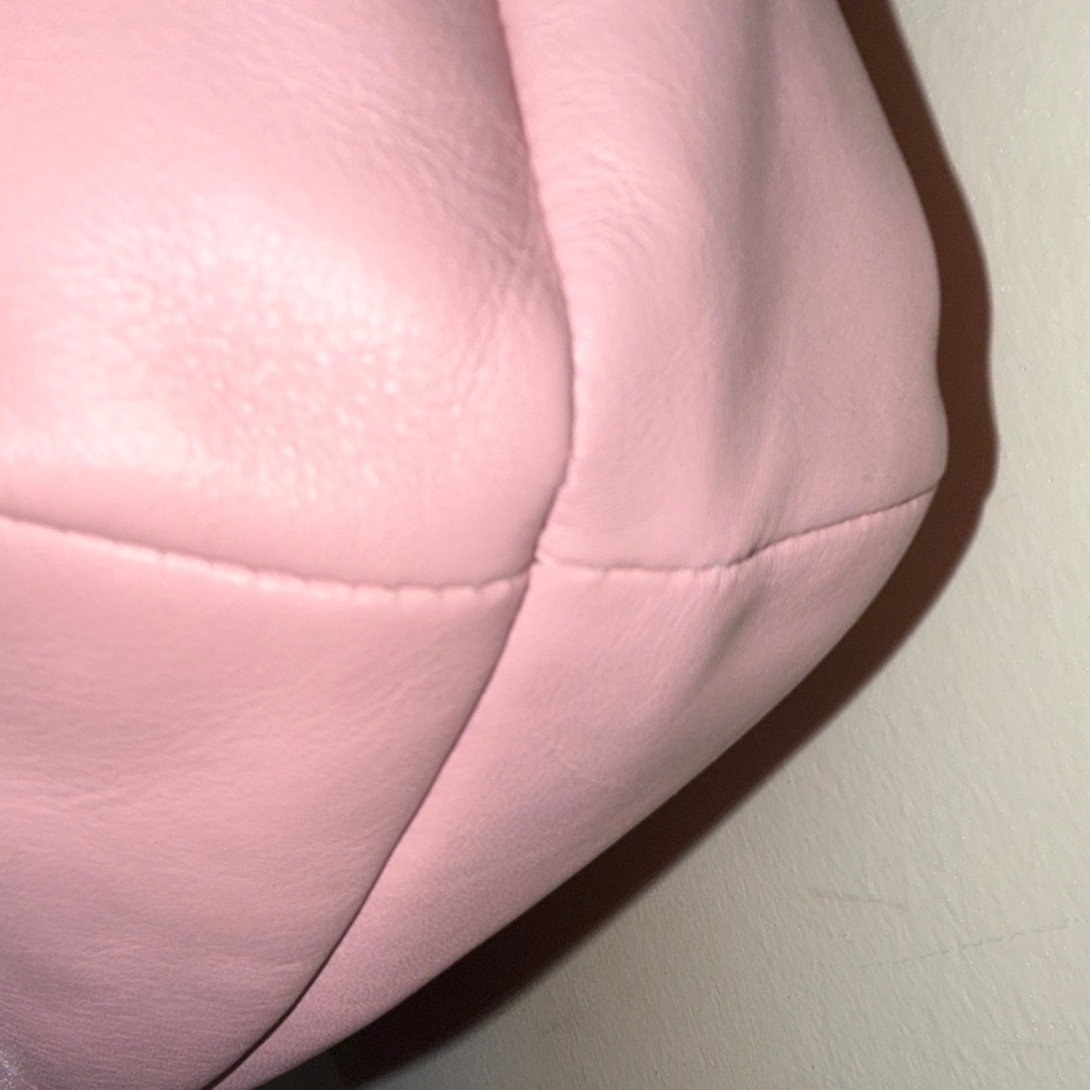 Coach Pink Leather Shoulder Bag with Front Buckle Pocket - Picture 4 of 16